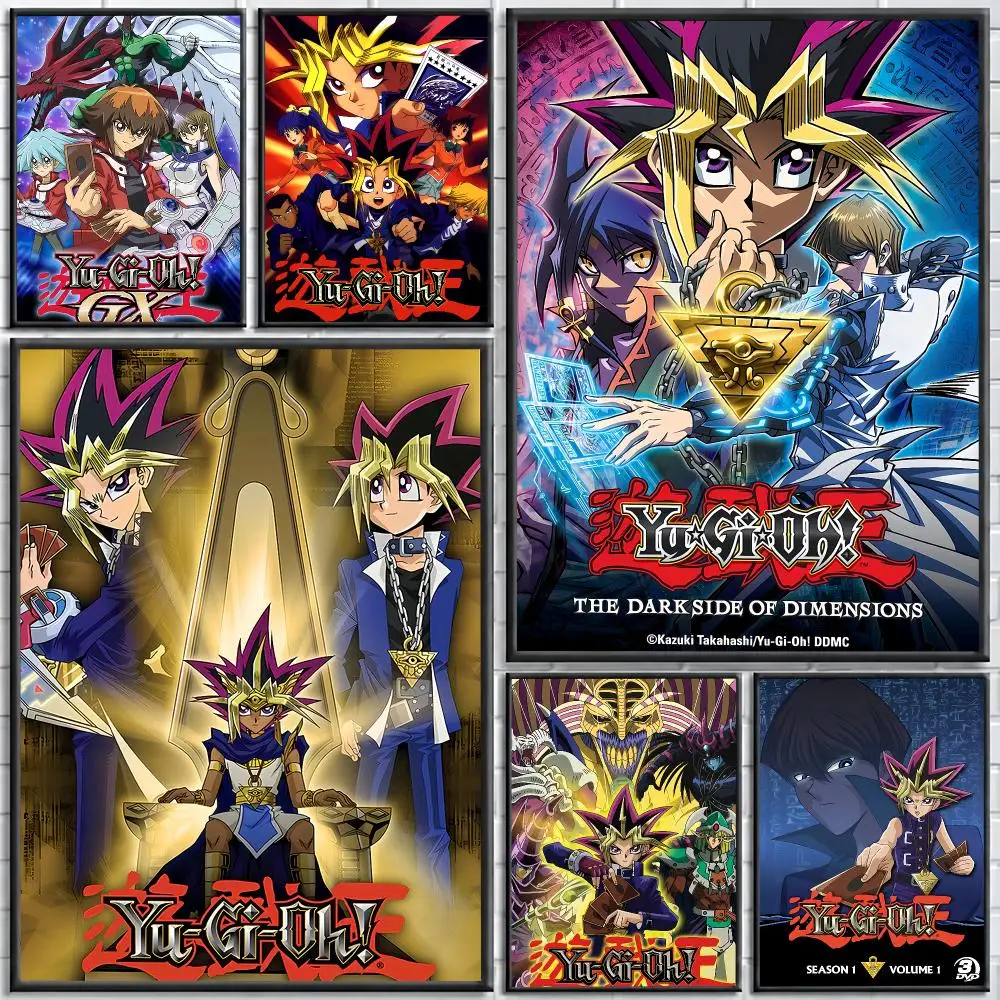 Anime Y-Yu-Gi-Oh Painting Calligraphy Stylish Canvas Poster Wall Art for Bedroom Living Room Study Home Decor Gift