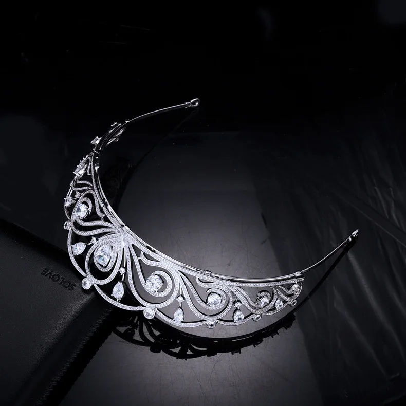 Vintage Luxury Jewelry High-end Crown Headwear Accessories for Dubai Festival Bridal Wedding Anniversary Gift H-16