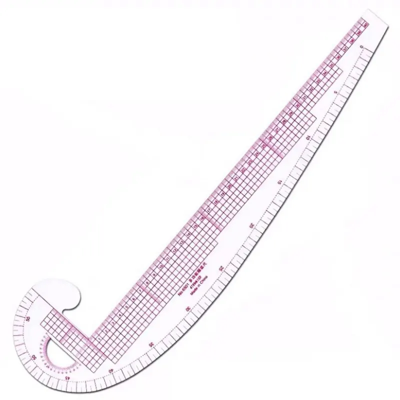 Multi-function Plastic French Curve Sewing Ruler Easy for Knitters