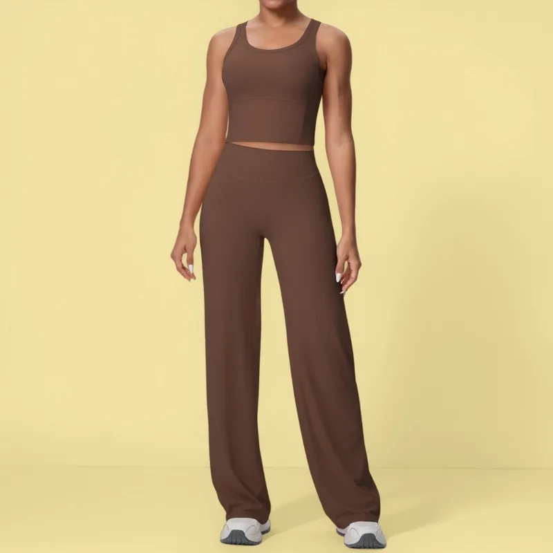 

Женский комплект для йоги телесного цвета, облегающий комплект для подтяжки бедер с высокой талией, быстросохнущий комплект упражнений для бега на открытом воздухе, фитнес-костюм для отдыха