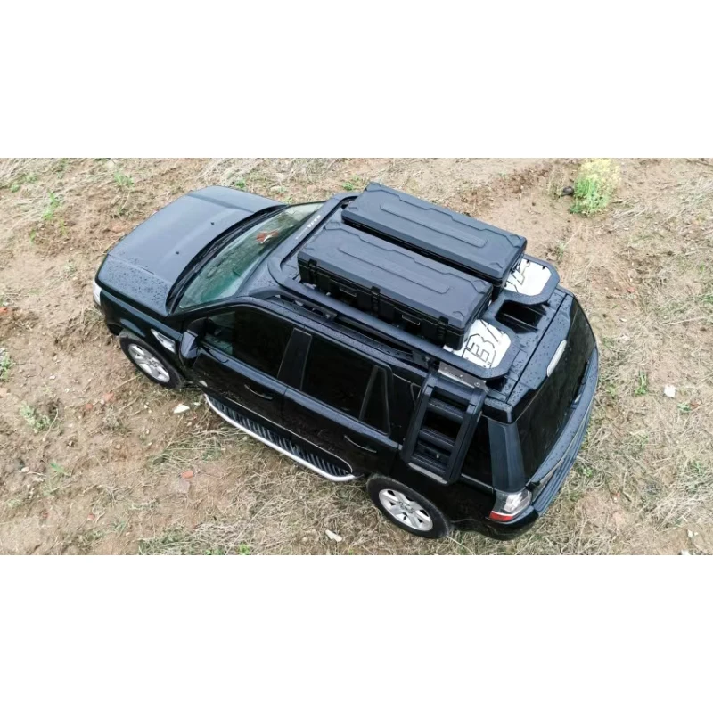 New Ladder 4x4 Auto Part Chrome Roof Rack for  Freelander 2 Car Accessories Roof Lage Ladder Tactical Box