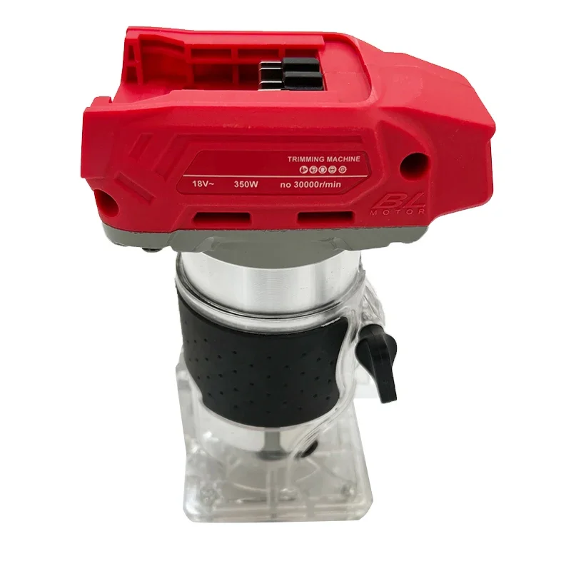 For Cordless Brushless Electric Trimmer, 5-Speed Router, Woodworking Trimming Machine, Compatible with Milwaukee, 800W, 30000RPM