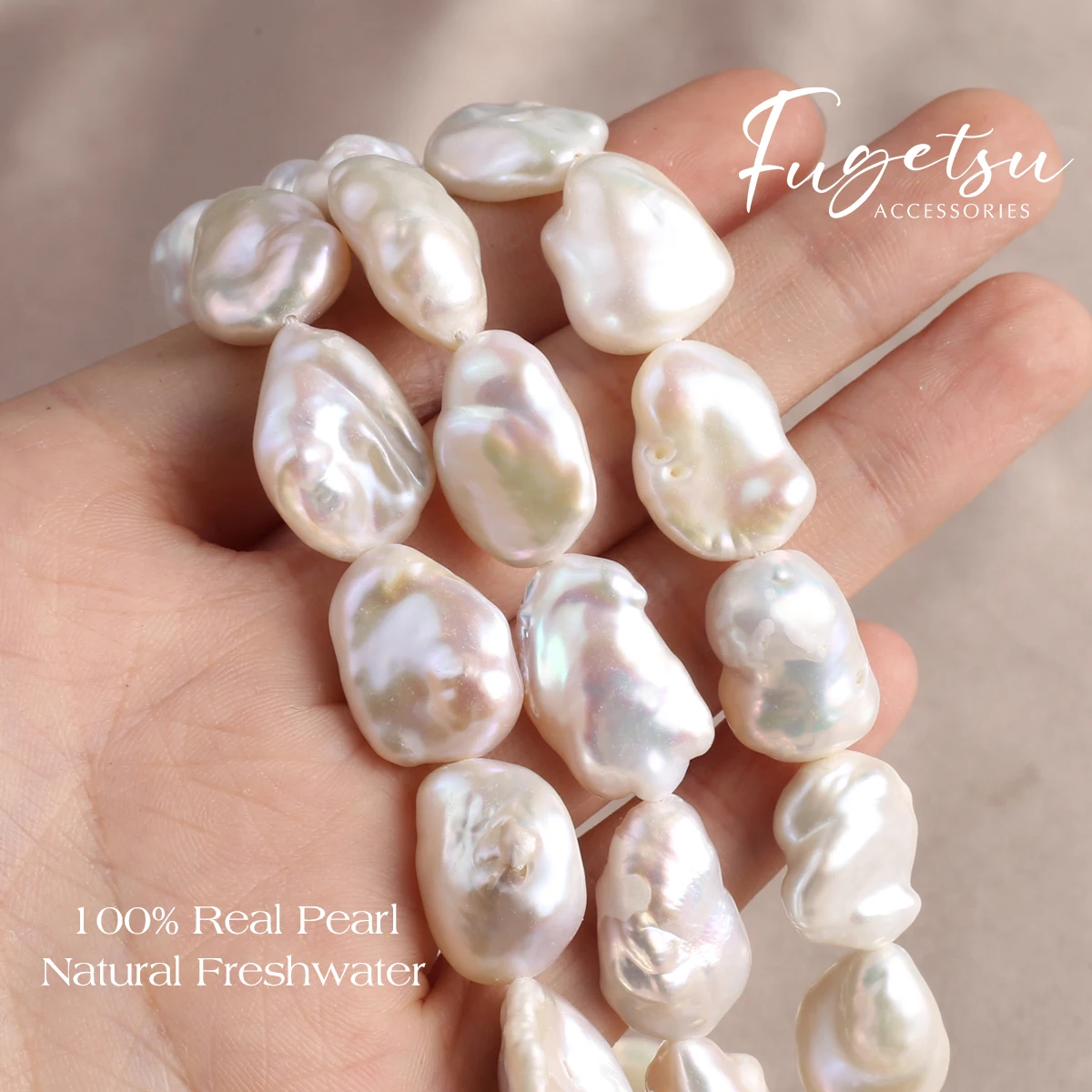 

1string Baroque 100% Natural Freshwater Pearl Loose Beads Charms for DIY Women Men Necklace Jewelry Making Accessories Gifts