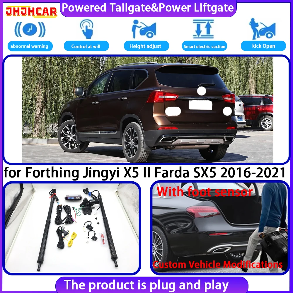 JHJHCAR for Forthing Jingyi X5 II Farda SX5 2016-2021 Smart Automatic Electric Powered Tailgate Power Liftgate Tailgate System