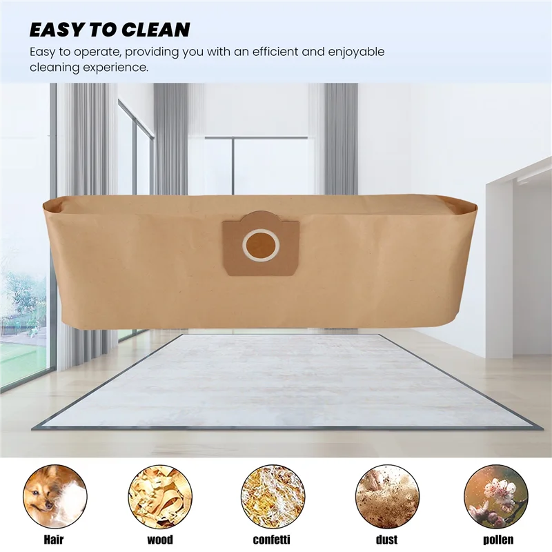 A39M 15Pcs Dust Bag For KARCHER WD3 Premium WD 3,300 M WD 3,200 WD3.500 P 6,959-130 Vacuum Cleaner