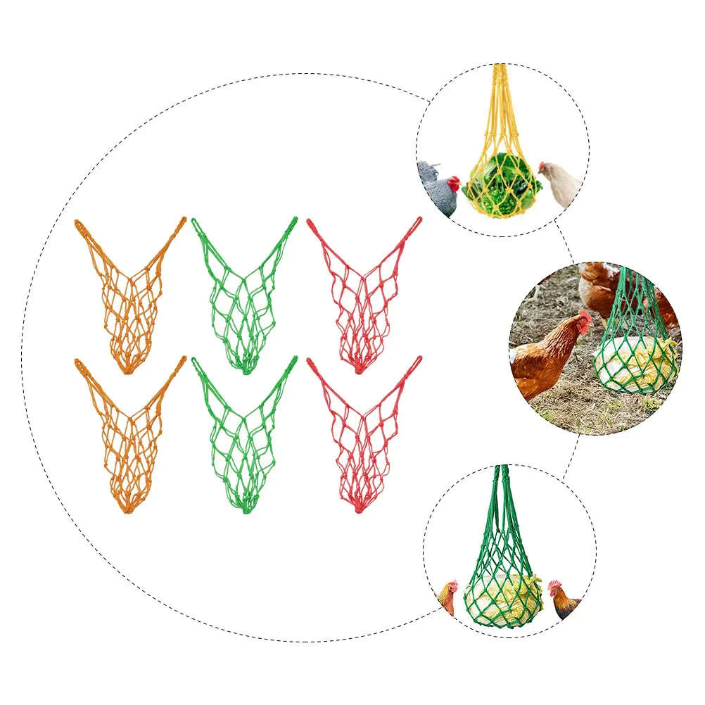 Hühnerfutter-Futterbeutel, Kohlnetz für Hühner, Fußball, Nylontaschen, Gemüse
