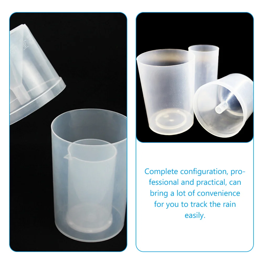 

1 set Rain Gauge Outdoor For Garden Clear Measurement Cup With Funnel, Accurate Rain Measure Tool For Lawn Yard Terrace Science
