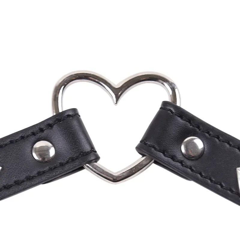 O ring Bocca aperta Gag Giochi per adulti Giocattoli sessuali per coppie Fissaggio orale Bondage in pelle Restraint Bocca bavaglio Flirtare