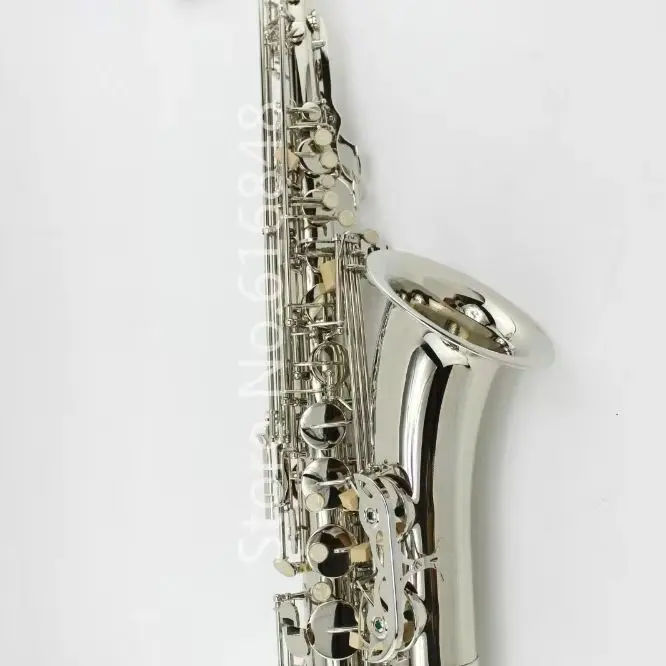 

Unbranded High Quality Bb Tenor Saxophone New Arrival Brass Nickel Plated Sax Free Shipping Musical Instrument with Case