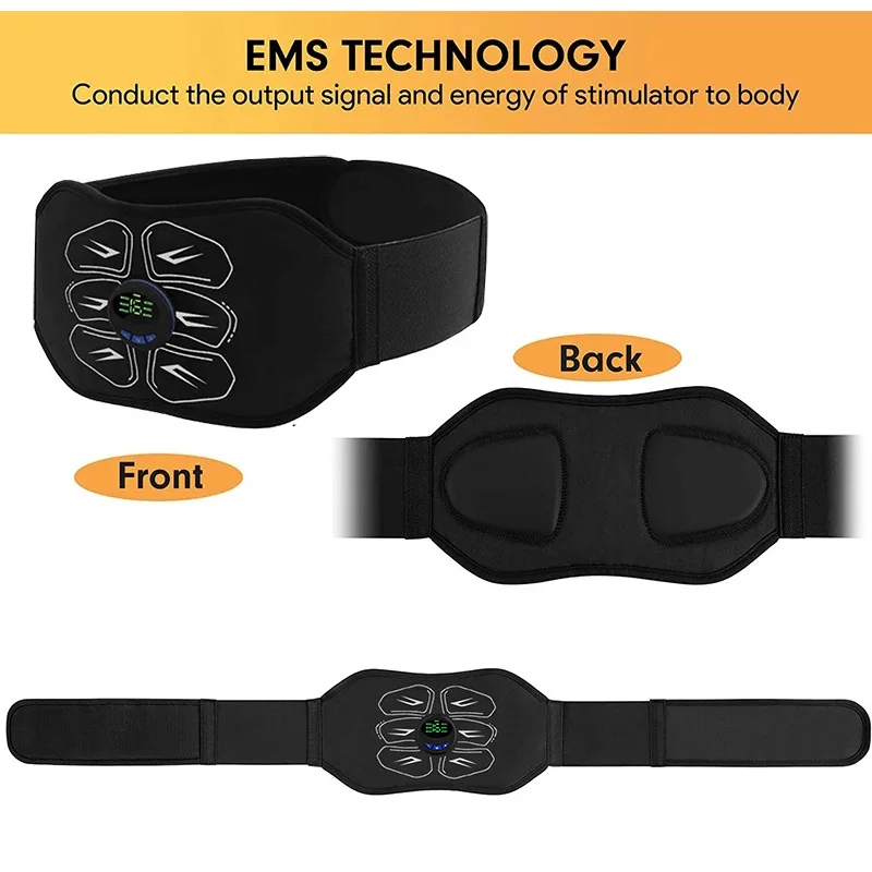 Cinturón de estimulación muscular EMS, estimulador ABS vibratorio, entrenador Abdominal, ejercitador, cinturón adelgazante, equipo de Fitness para gimnasio en casa, nuevo