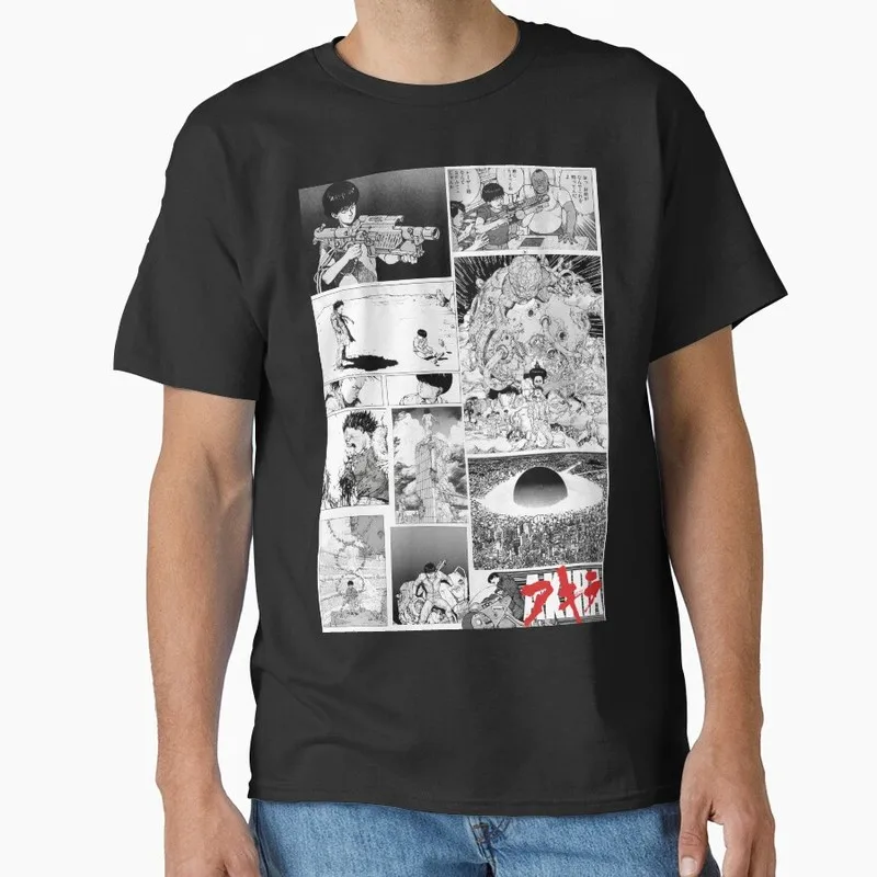 Akira Cyberpunk City Explosion Anime Gift T‑Shirt 1017 Retro Sci‑Fi Manga Graphic Tee Shotaro Kaneda Neo‑Tokyo Unisex Streetwear