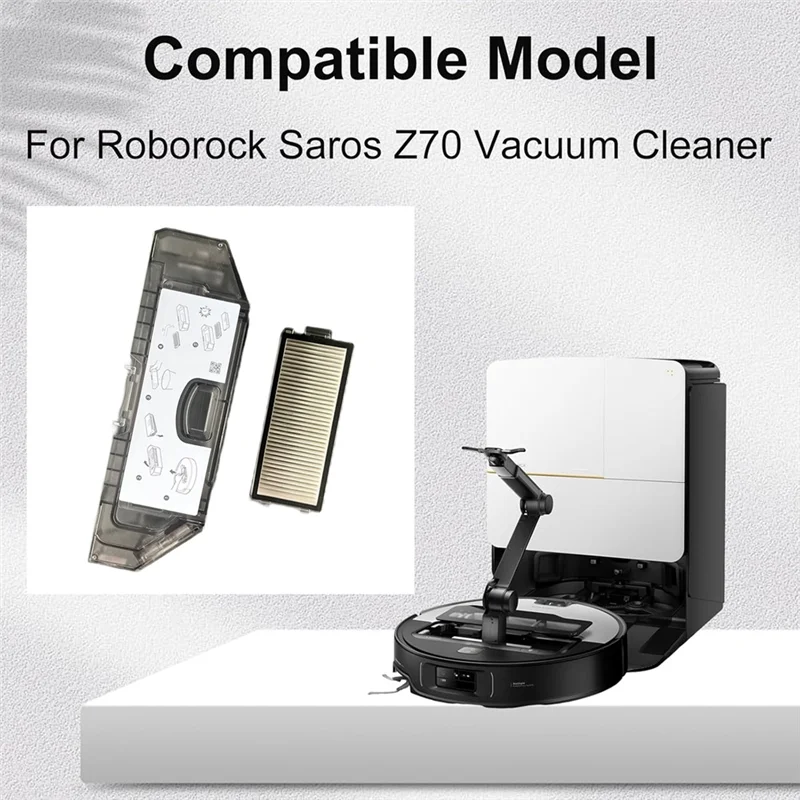 A83X-صندوق الغبار مع مرشحات ل Roborock Saros Z70 / G30 الفضاء جهاز آلي لتنظيف الأتربة الملحقات استبدال مزبلة