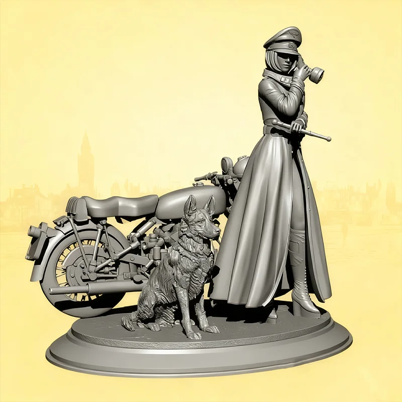 

1/35 Resin Model Figure Broken Dream Blue Bridge Gk Micro Miniature 3d Printed White Model Toy Unassembled And Unpainted Kit