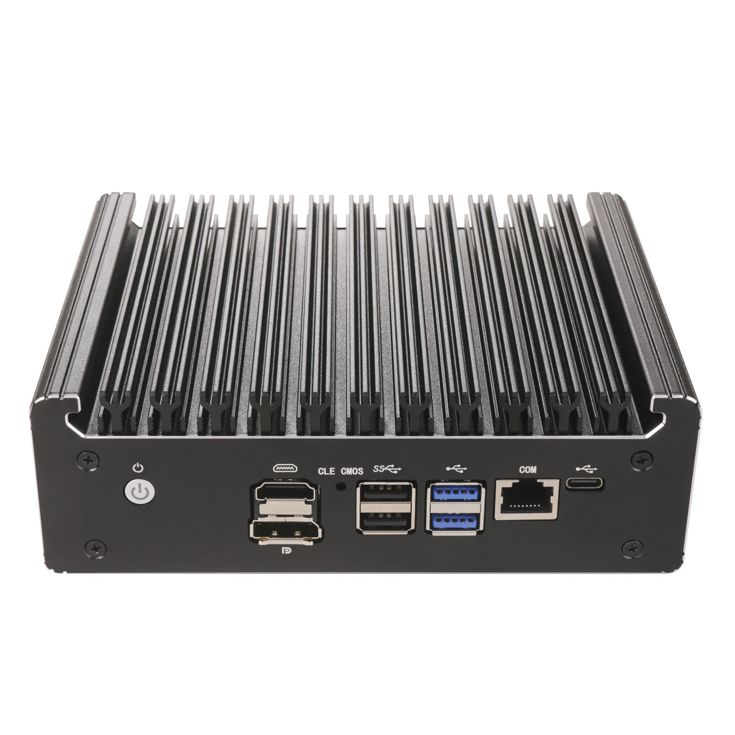 Intel N100 7505 6x i226-V 2.5G Solid Firewall Router Fanless Mini PC DDR4 NVMe 1*COM Type-C pfSense OPNsense ESXi Mini Computer