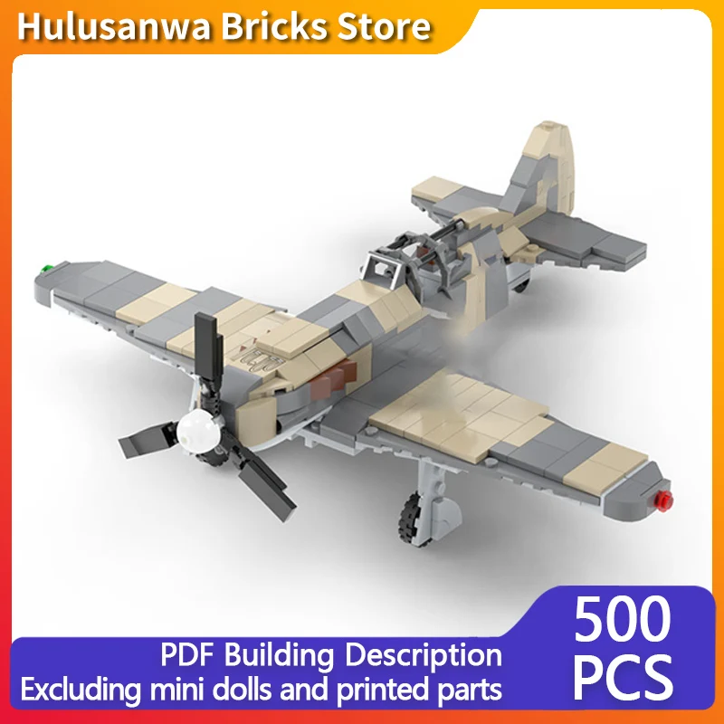 

MiG-3 WW2 Fighter Interceptor Model MOC Building Bricks War Equipment Modular Technology Gift Holiday Assemble Children Toy Suit