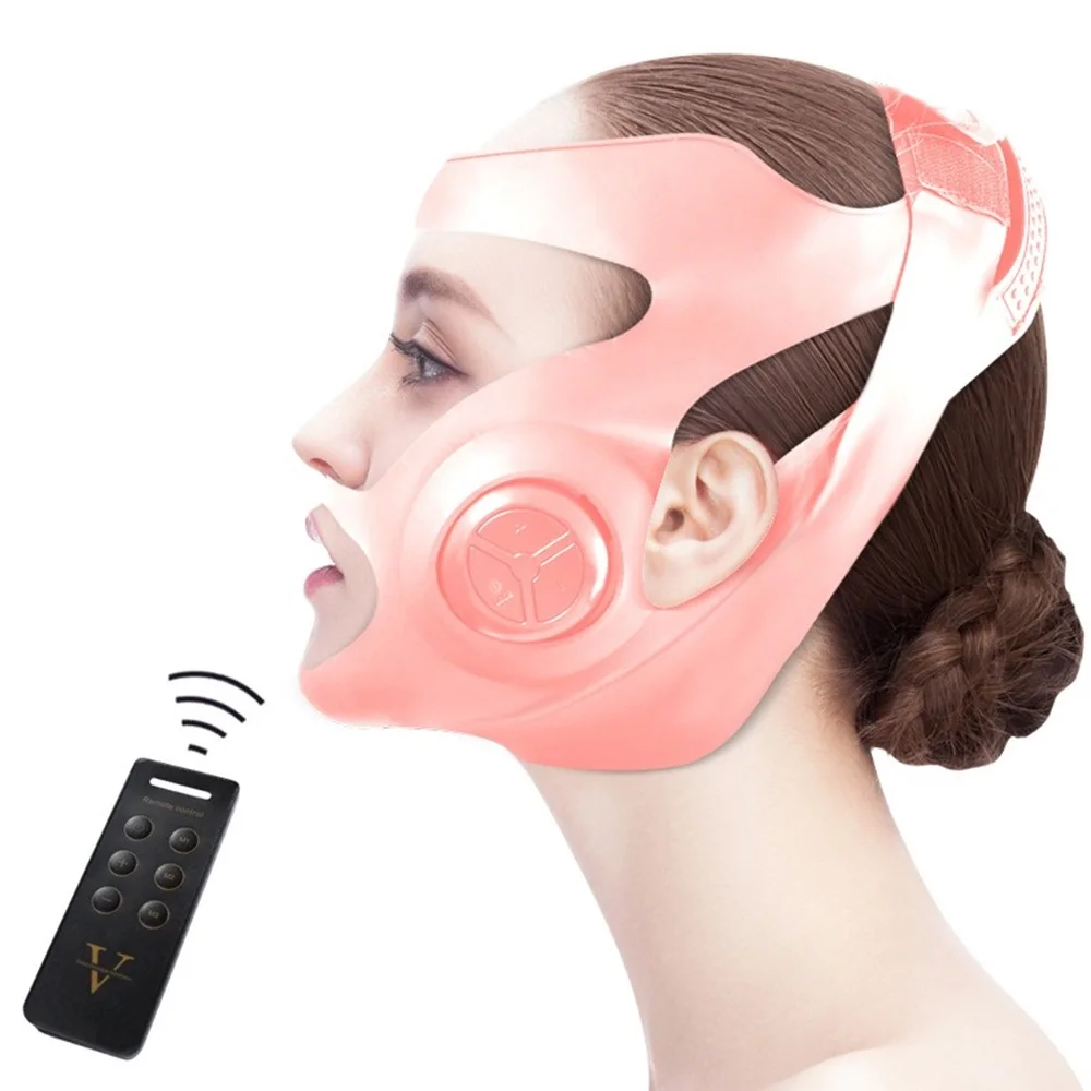 

Electric Thin Face Bandage Instrument Lift Up V-shaped Thin Face Slimming Cheek Mask Slim Up Face Beauty Facemask Belt