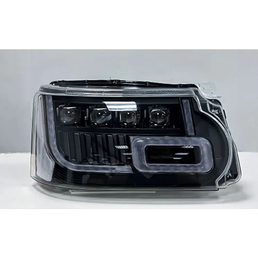 New Arrival 4 Lens Type LED Front Headlight For Land Rover Range Rover Vogue L322 Upgrade To 2018-2021 Head Lamp LH RH Side