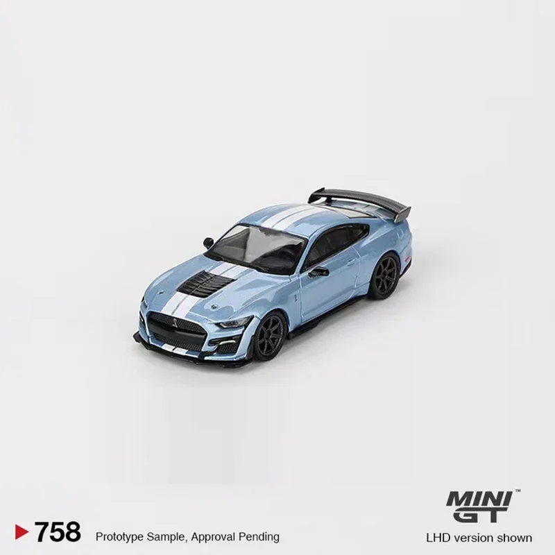 

Модель автомобиля Mustang Shelby GT500, модель 1:64, спортивная машина из сплава под давлением #758