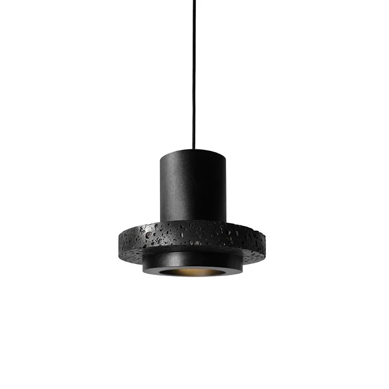 Imagem -04 - Black Hole Stone Chandelier Industrial Pós-moderno Luz Personalizado Criativo Cimento Terrazzo Lâmpada Designer de Luxo High-end