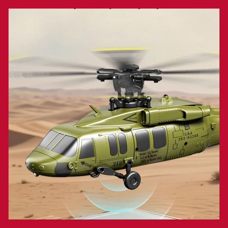 Hélicoptère télécommandé à Six canaux U9901, positionnement du flux optique, modèle de cascade, jouet de Simulation pour enfants, cadeau de Festival