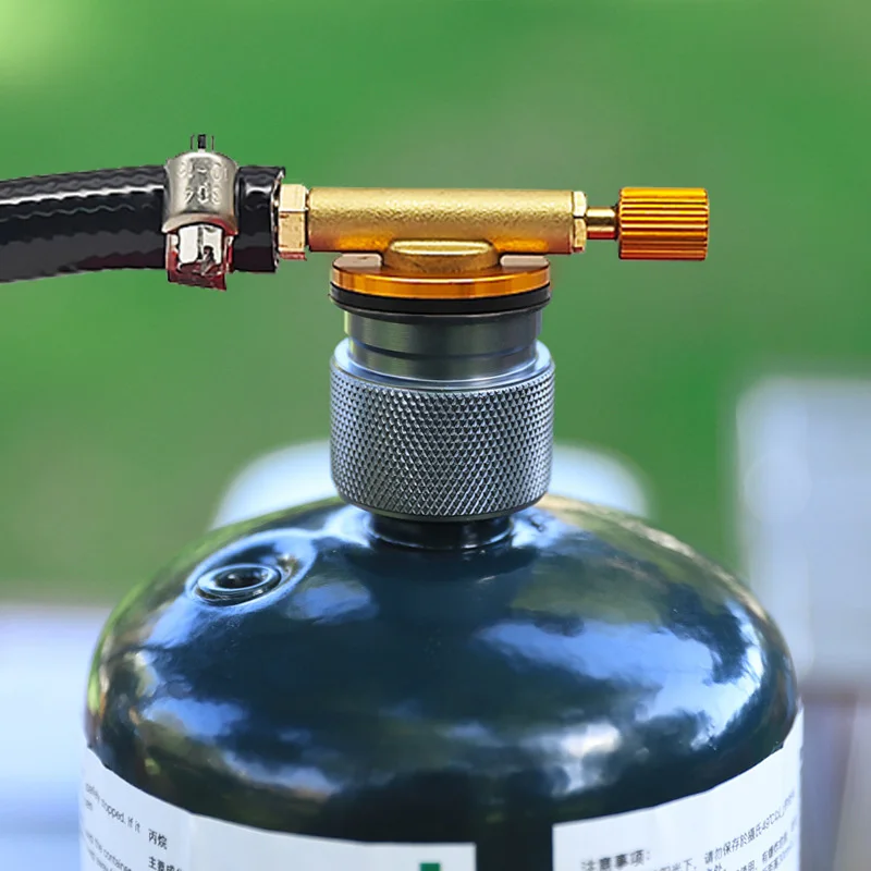 Ventil Geflochtener Schlauch Gas Nachfülladapter Gummi Gas Nachfüllrohr Rohr Zylinder Konverter Fülltank Koppler Zubehör – Detail 3