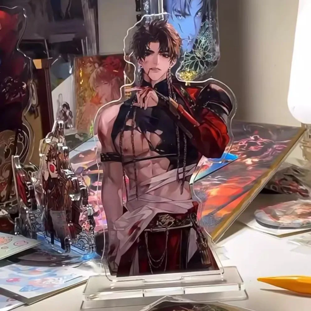 Game Dai Hao Yuan Acrylic Standing Card Sun Ce Liu Bian Yuan Ji Fu Rong Role-playing Ornament Half Body 10cm Decoration Keychain
