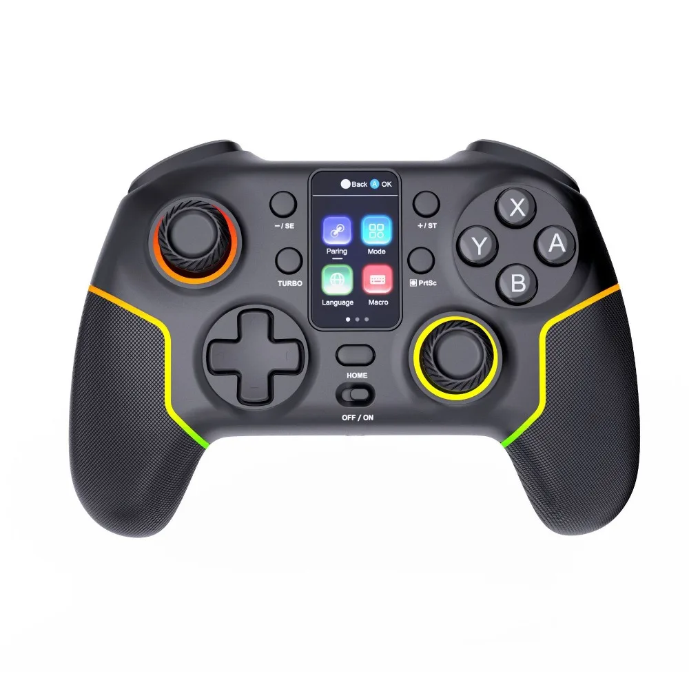 Wireless Bluetooth Gamepad with Display Screen, Somatosensory Controller Fit PC Android IOS Switch