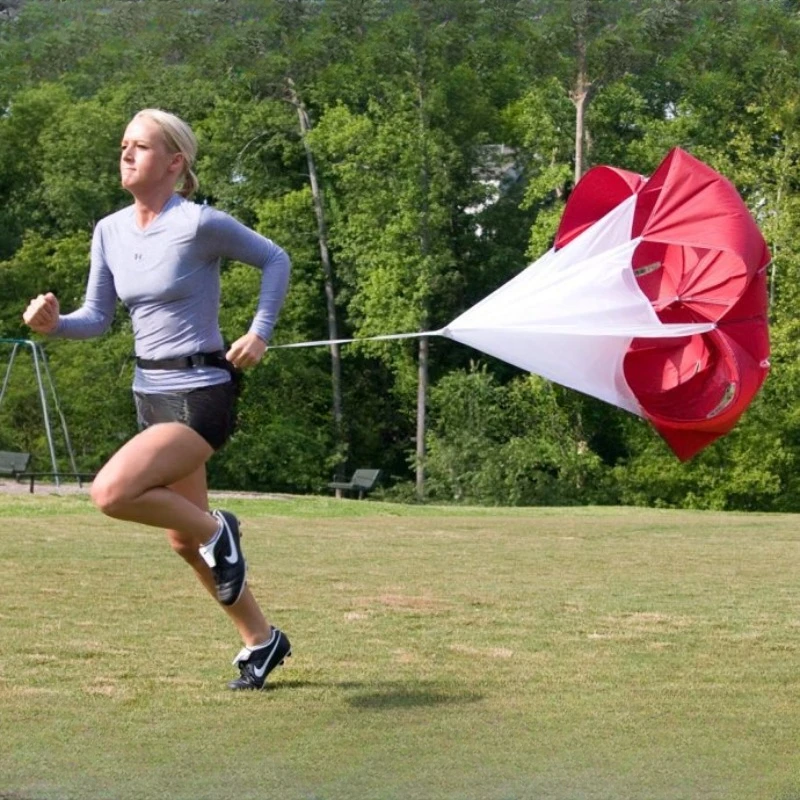 Parachute d\'entraînement à la vitesse, parachute de course, football, football, chute de traînée de vitesse, entraîneur fongique, équipement de