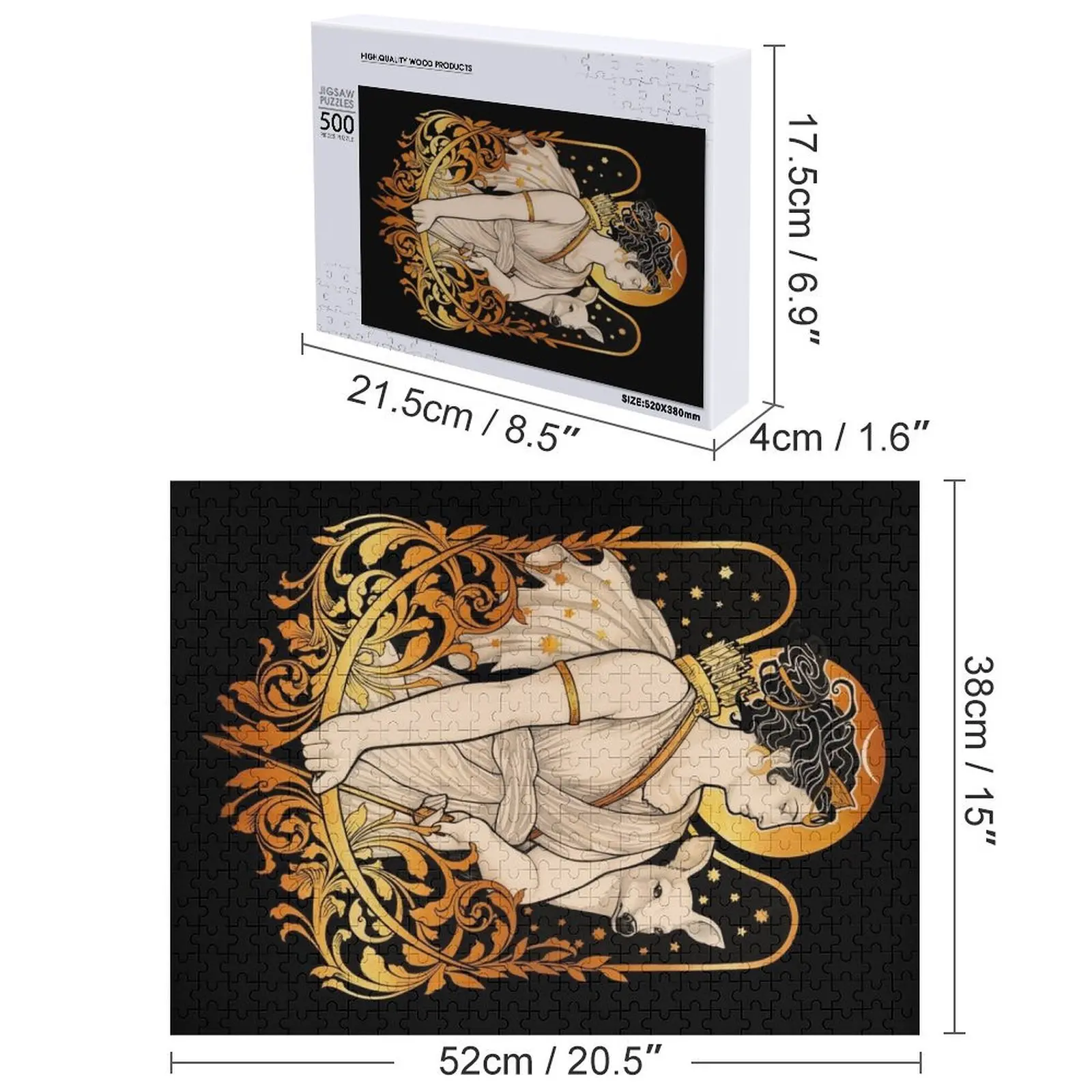 アルテミス ジグソーパズル クリスマスギフト パーソナライズされたパズル