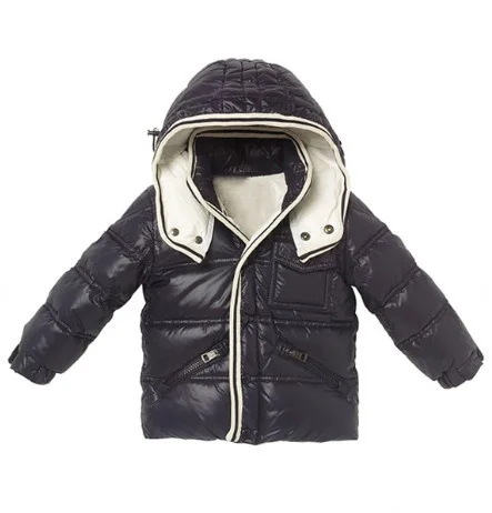 New style Winter down jacket kid's Warm hooded jacket Solid color casual fashion luxury brands Winter  Children's Clothes