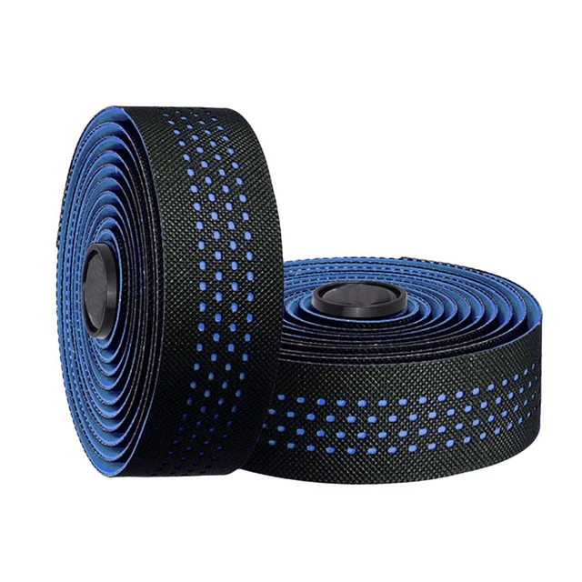 1 paar Perforierte Atmungsaktive Lenker Bänder Nicht-slip Rennrad Bar Band EVA/PU Weiche Anti-Vibration Wrap band Langlebig Bar Bartape