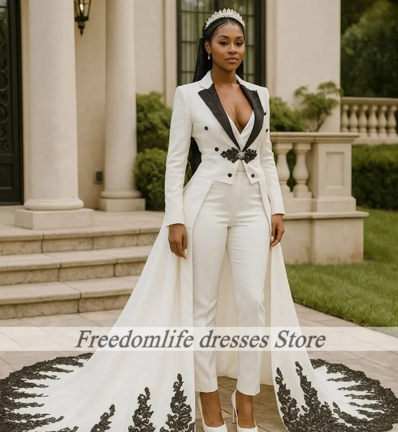 

Generous White Suit Prom Dresses For Women 2026 Simple V Neck Long Sleeves Party Dress Evening Gowns robes de Gala Customized