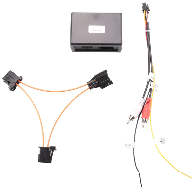 For  A6 A7 A8 Q7 05-09 AUX Car Optical Fiber Decoder Box Amplifier Adapter