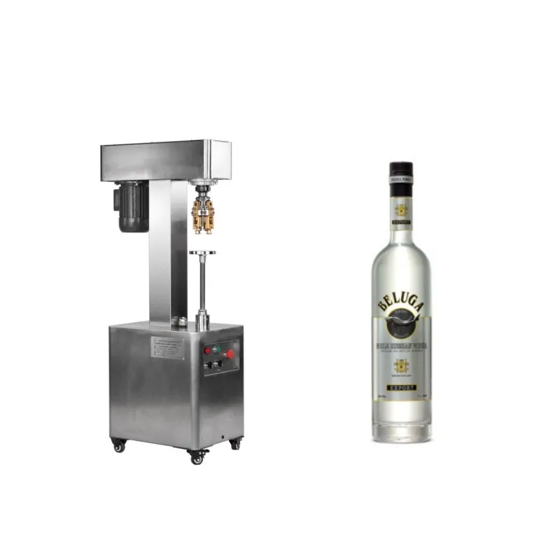 Semi Automatic High Grade Glass Stelvin Bottle Capping Machine