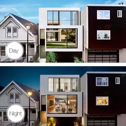 Isolerande glasfilm för hushåll, fönster, balkonger, insynsskydd, solskydd, envägsspeglar, fönsterfilm, klistermärken 10 best sales fönster sekretessdekal - №2