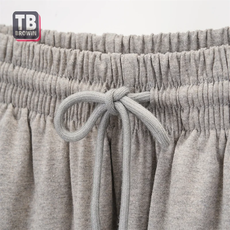 TB sports casual sweatpants tide spring autumn couple men\'s brand four-bar striped thom cotton knitted slim-fit trousers