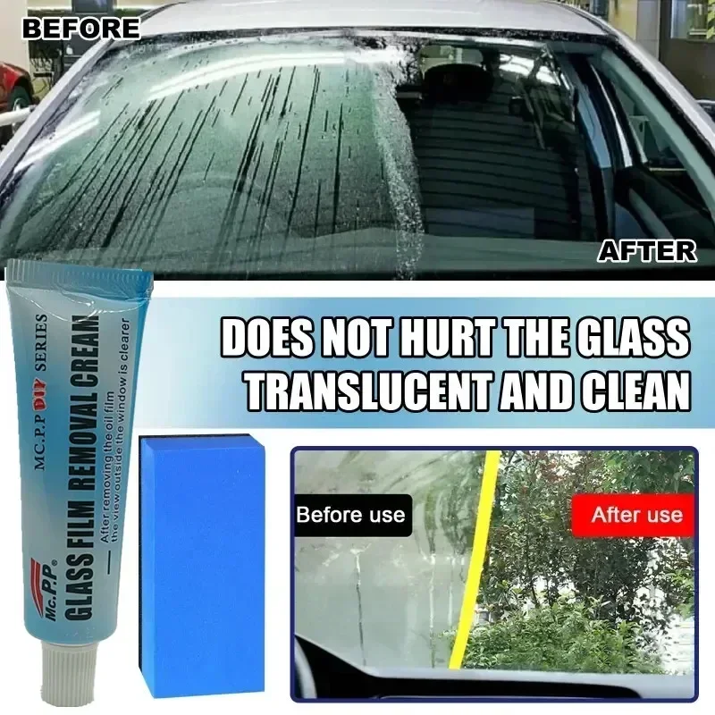 

Car Glass Oil Film Cleaning Polishing Degreasing Cleaner And Polishing Paste For Bathroom Windows Windshield Car Windshield Care