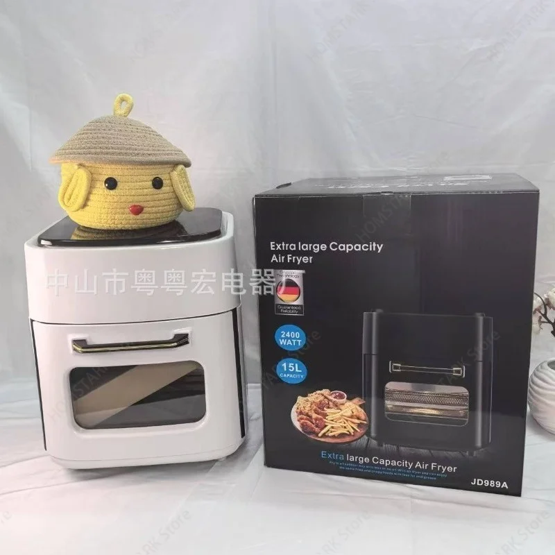 15L Visible Touch Control Air Fryer, Smart Household Air Frying Oven For Chips Snack Baking Home Kitchen Supply