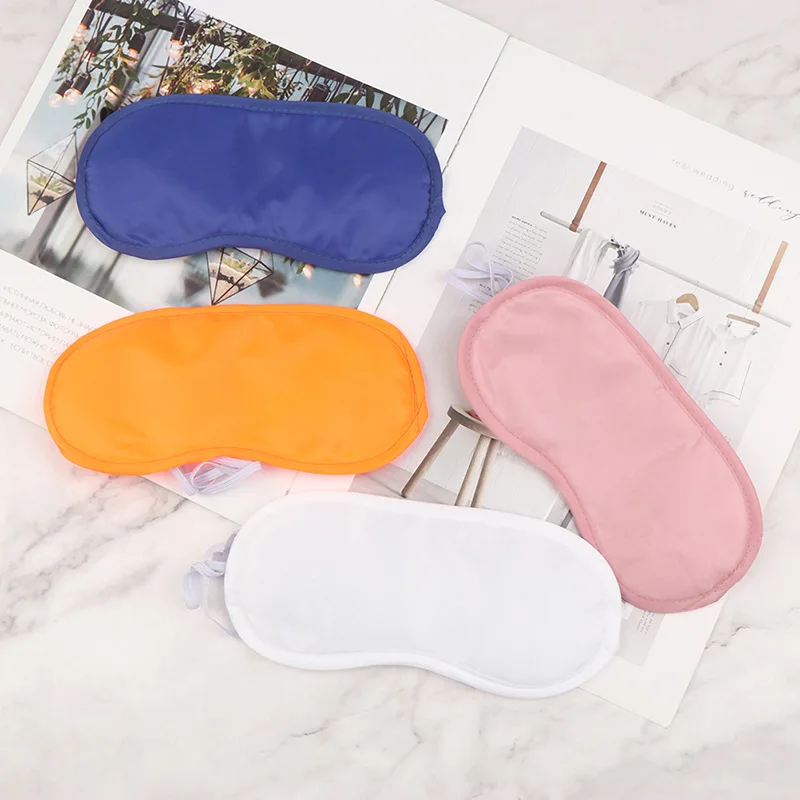 

1PC Silk Sleep Eye Mask Padded Shade Eye Cover Patch Sleeping Mask Eyemask Blindfolds Travel Relax Rest Women Men