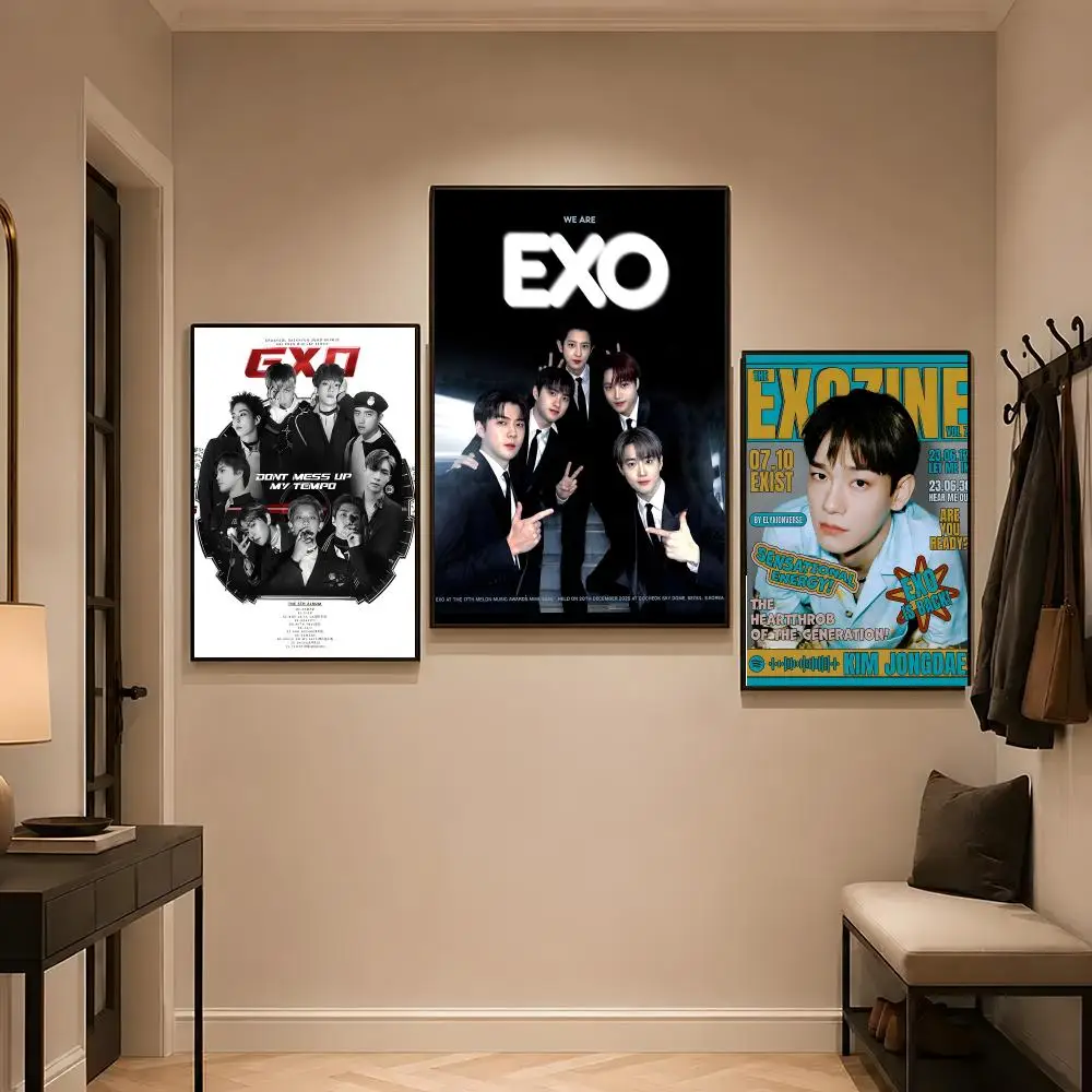 K-Pop Boy Group EXO Poster Poster High Quality Wall Art for Home Office Bedroom Living Room Perfect - view 3
