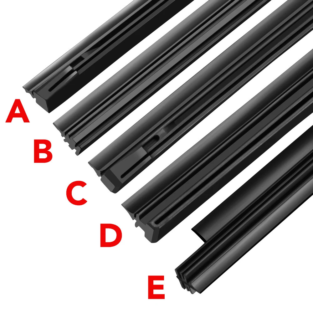 Auto Parts Car Wiper blade Windscreen washer wiper brushes Strip Insert rubber bands wipers for Car Blades Car Accessories