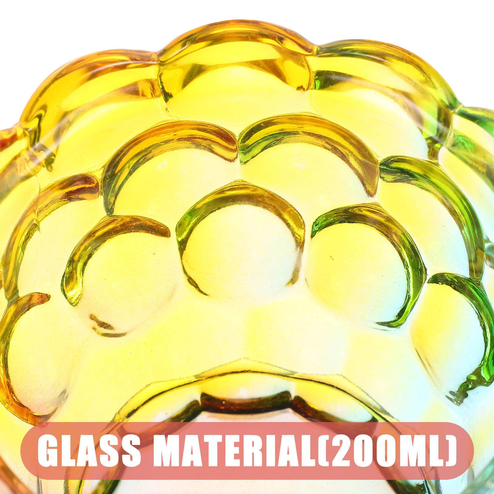 

Glass Colorful Cube Candy Jar Storage Container Candy Holder for Kitchen Dried Food and Household Snacks