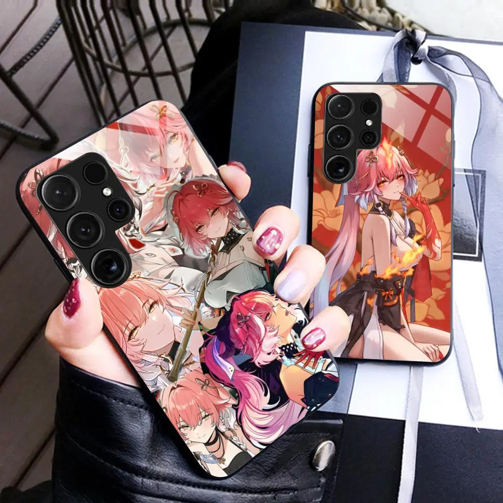 حافظة لهاتف سامسونج جالاكسي S25 S24 S23 S22 S21 S20 نوت 20 بلس FE غطاء زجاجي فائق غطاء للهاتف الذكي #5