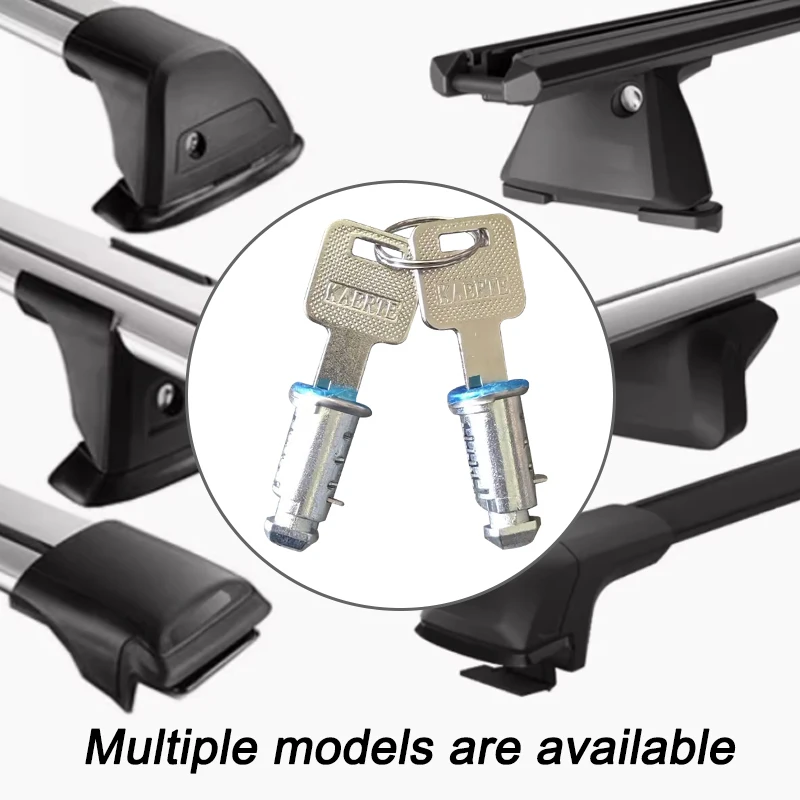 

2Set Roof Bar Rack Barrel Security Locks With 2 Keys For Thule Halfords Roof Bars Cycle Carriers Practical Car Exterior Parts