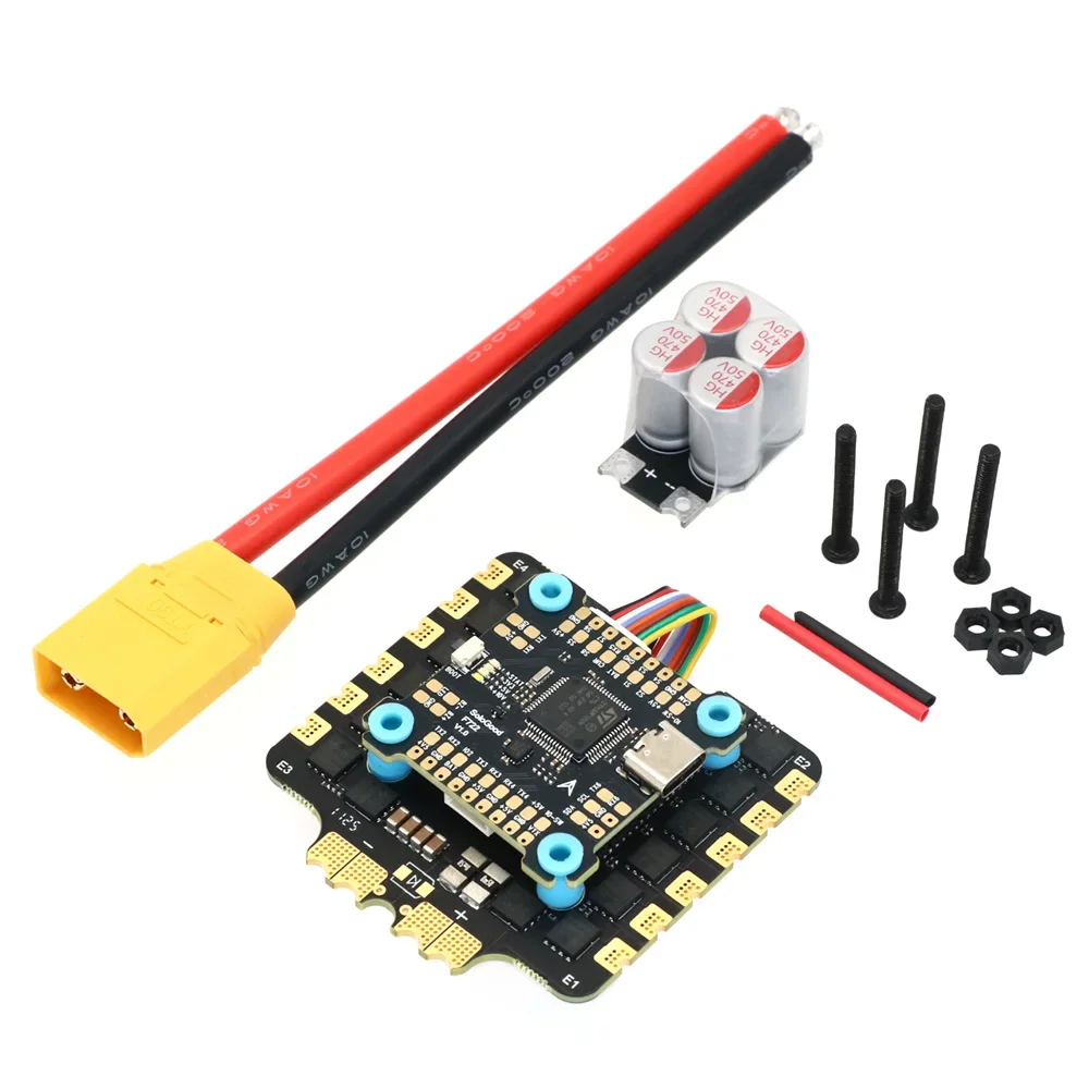 SkyDElSologood F722 Flight Controller, 2 6S With 2 8S, 80A 4In1 Esc Stack, For Rc 13 Inch Fpv