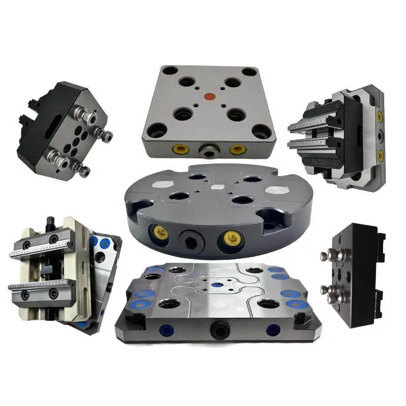 

Manual Quick Change Plate D52 D96 Positioning Fixture Self-centering Precision Vice Three Four Five Axis Machining