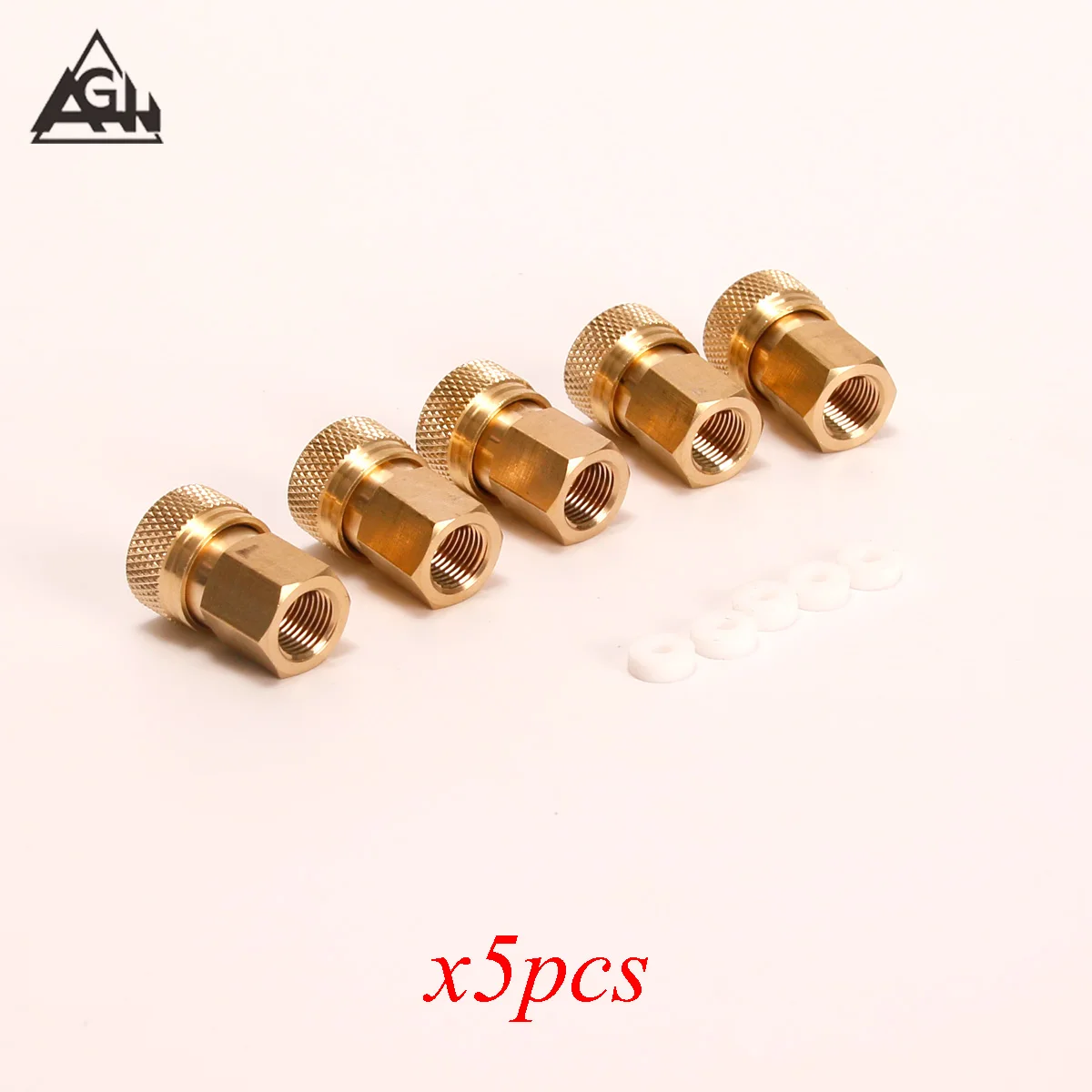 

PCP Paintball High Pressure Connector Fill Hose Charging Fitting 8MM Male Female Quick Disconnect Threads M10 Copper Brass 5PCS