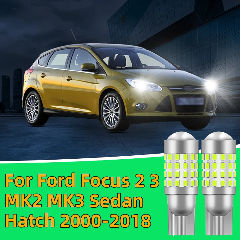 

2PCS For Ford Focus 2 3 MK2 MK3 Sedan Hatch 2000-2018 Car T10 Led width light side marker position Signal Lamp Clearance Lights
