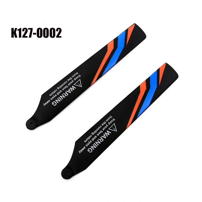 Wltoys XK K127 V911S RC accesorios de helicóptero cabeza dosel receptor placa hoja cola Motor Rotor Servo para piezas K127 V911S