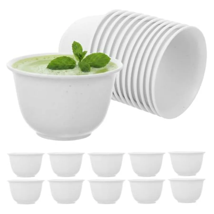 

Chinese Mini Teacups, 48pcs Traditional Tea Tasting Serving Cup, Mini Kungfu Tea Bowl for Chinese Ceremony Teaware